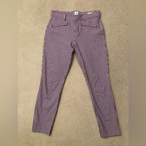 Gap Checked Signature Skinny Ankle Pants size 4